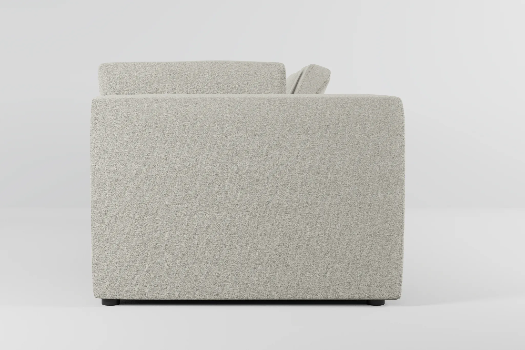 Destin Elite Ivory Fabric 3-piece Modular Sofa