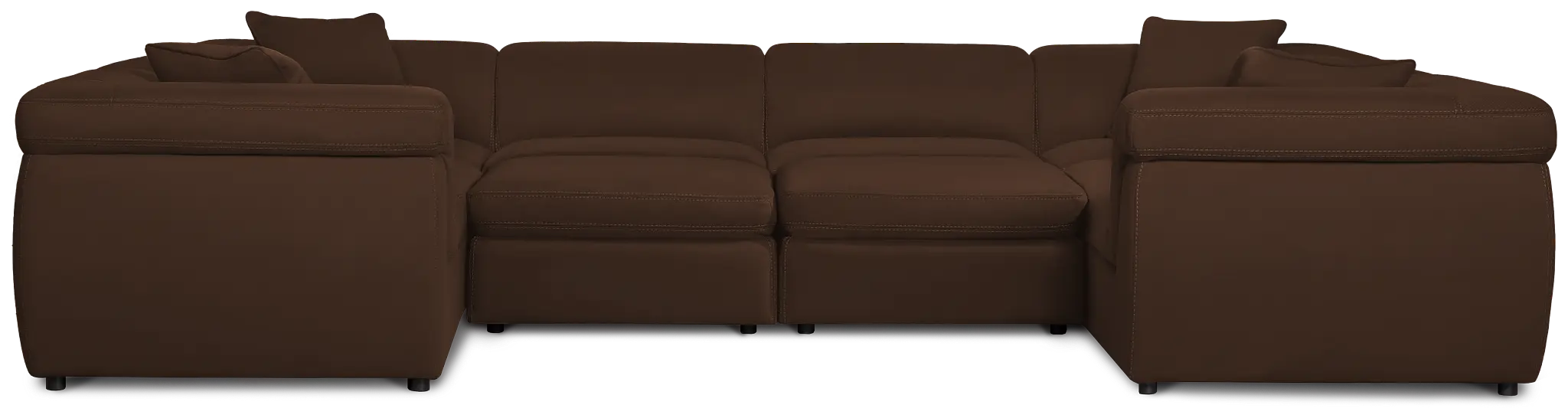 Aria Dark Brown Micro Immersive 10-piece Pit Sectional W/2 Speakers Aria Dark Brown Micro Immersive 10-piece Pit Sectional W/2 Speakers