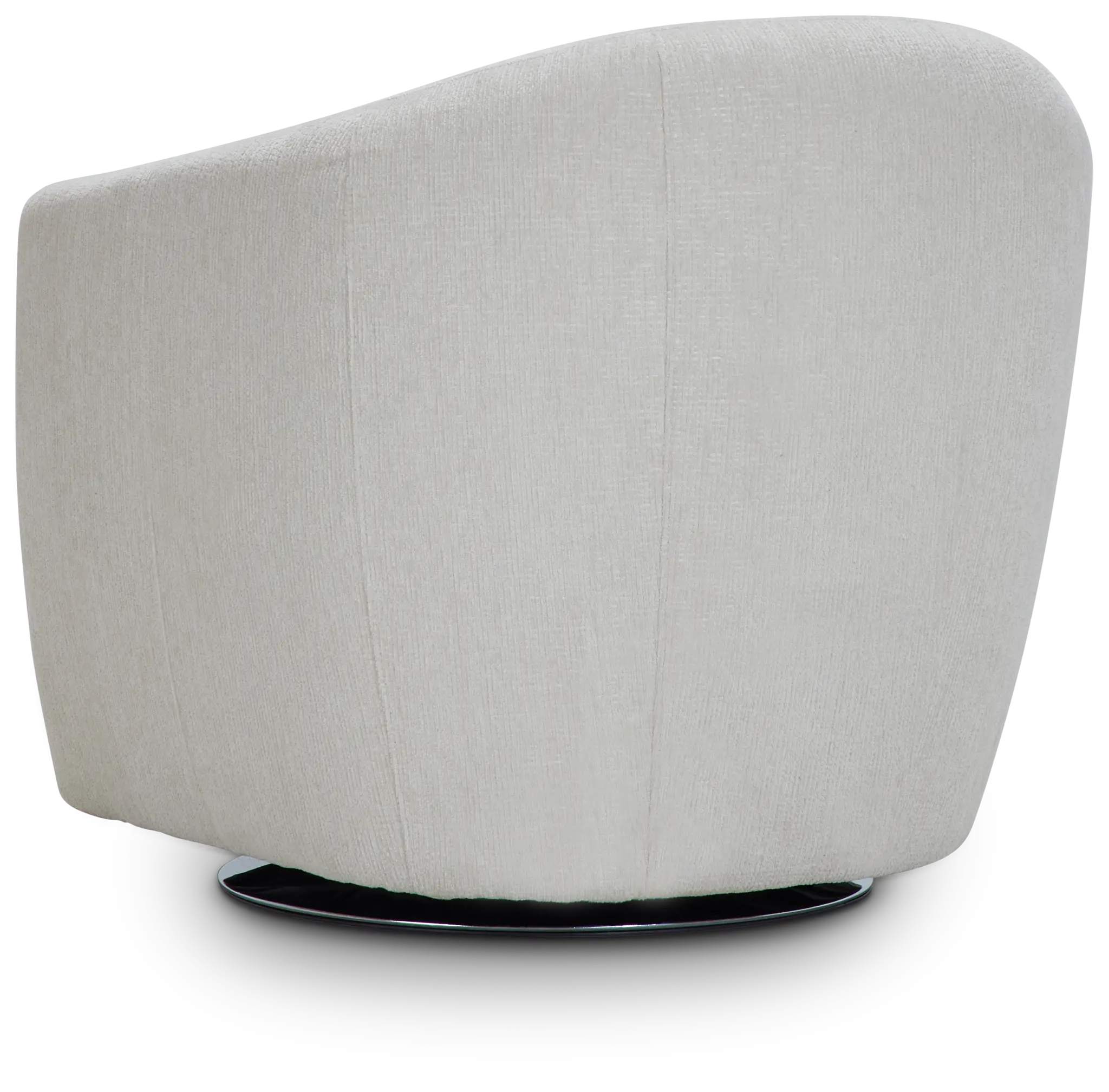 Blakely White Fabric Swivel Chair Blakely White Fabric Swivel Chair