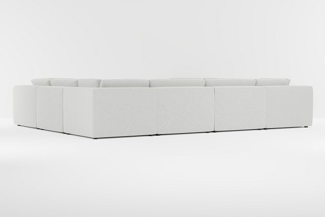 Destin Delray Pewter Fabric 8-piece Modular Sectional