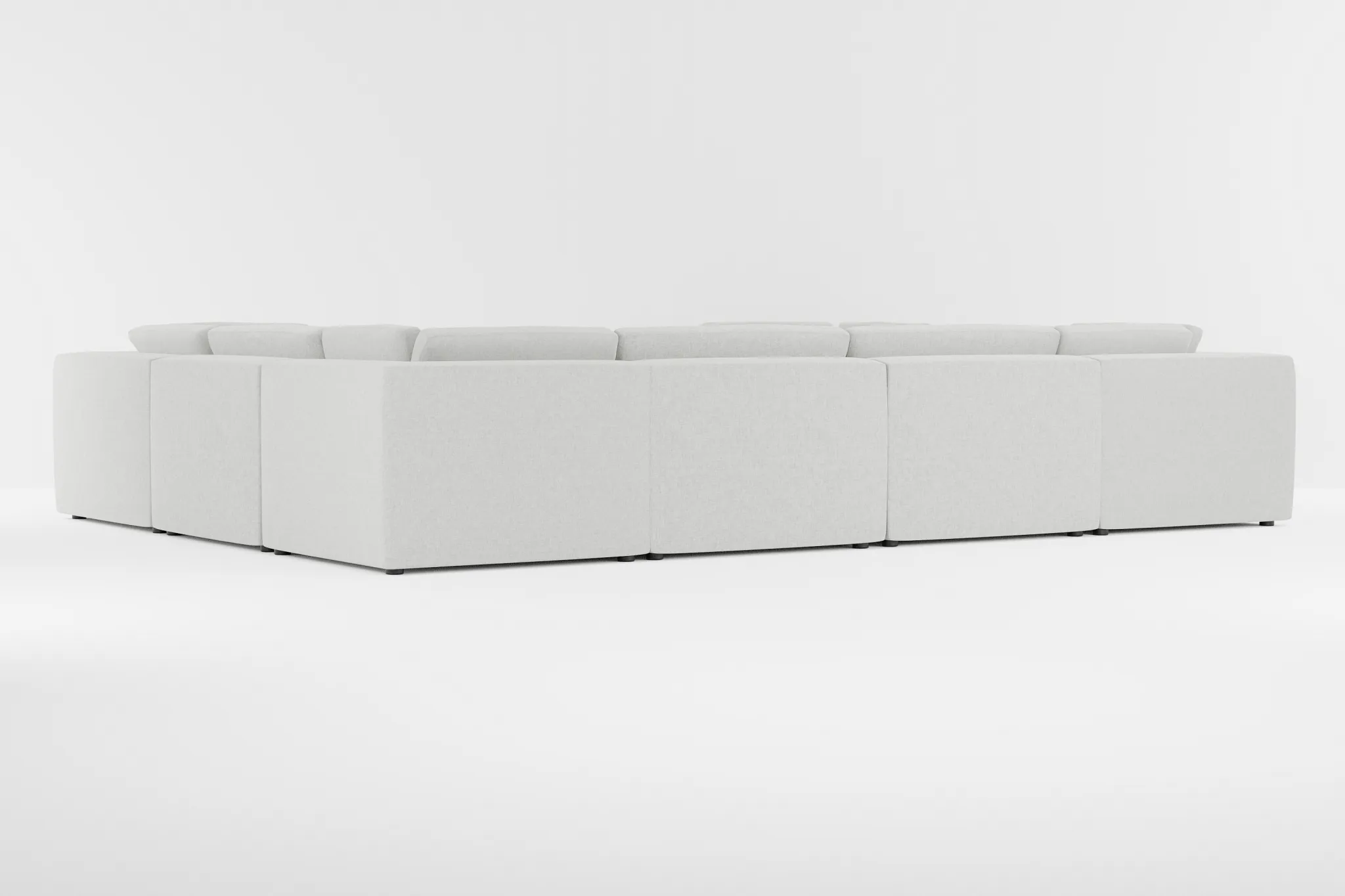 Destin Delray Pewter Fabric 8-piece Modular Sectional