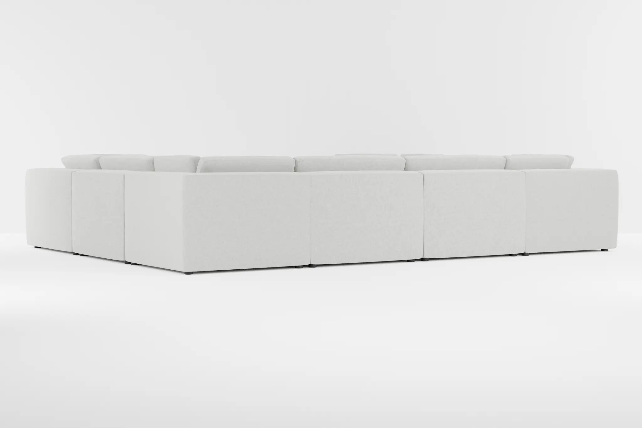 Destin Delray Pewter Fabric 8-piece Modular Sectional Destin Delray Pewter Fabric 8-piece Modular Sectional