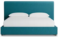 Grayton Elite Teal 54" Upholstered Platform Bed