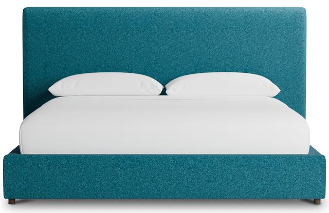 Grayton Elite Teal 54" Upholstered Platform Bed