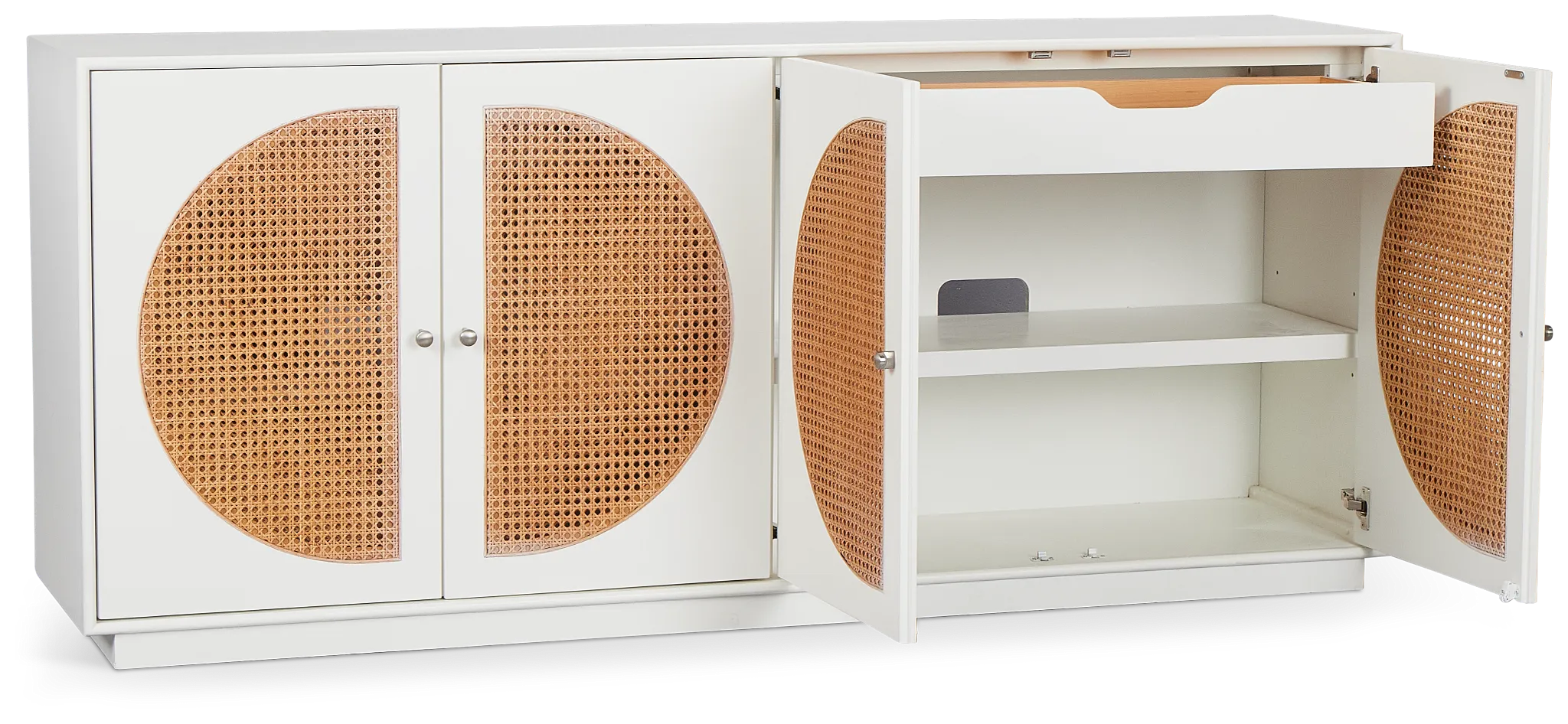 Malibu White Credenza