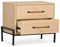 Highland Light Tone 2-drawer Nightstand