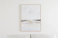Daliah Light Gray Framed Wall Art