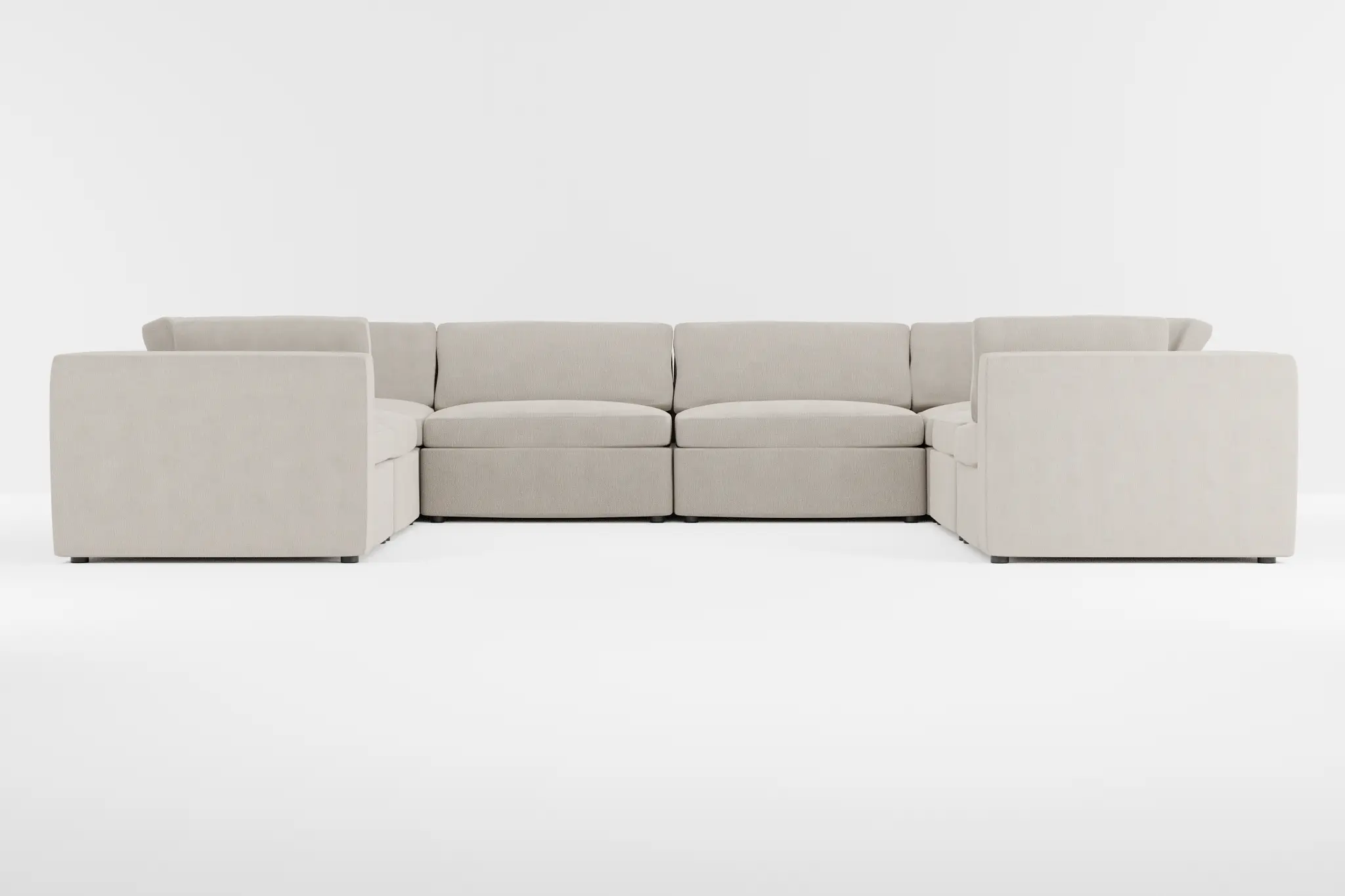 Destin Revenue Beige Fabric 8-piece Modular Sectional Destin Revenue Beige Fabric 8-piece Modular Sectional