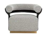 Calista Gray Swivel Accent Chair