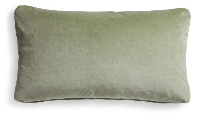 Lauran Light Green Lumbar Accent Pillow