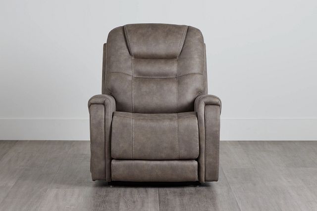 Toledo Taupe Micro Power Lift Recliner With Power Headrest (0)