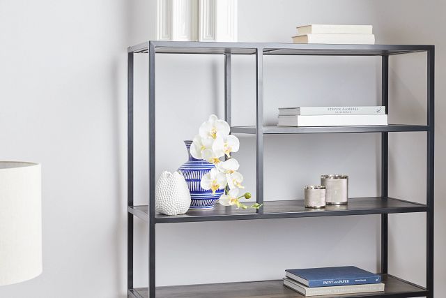 Cleo 1-drawer Metal Bookcase