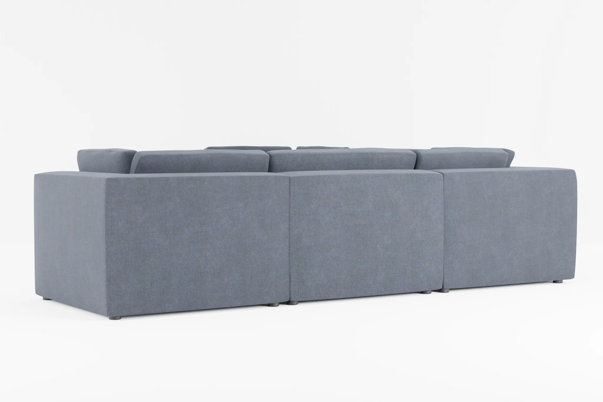 Destin Victory Dark Blue Fabric 5-piece Modular Sectional