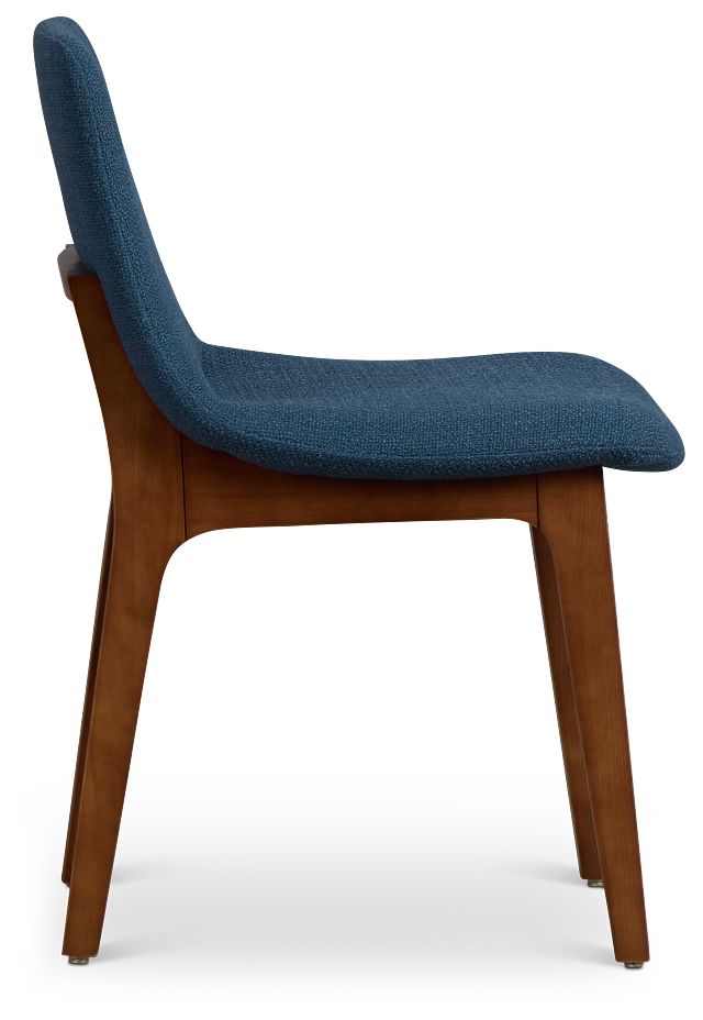 Hamilton Dark Blue Fabric Upholstered Side Chair