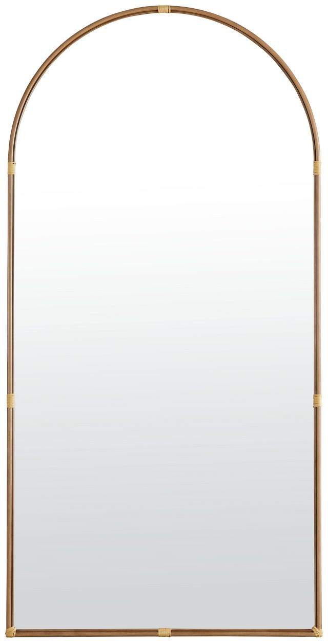 Octavia Gold Metal Floor Mirror