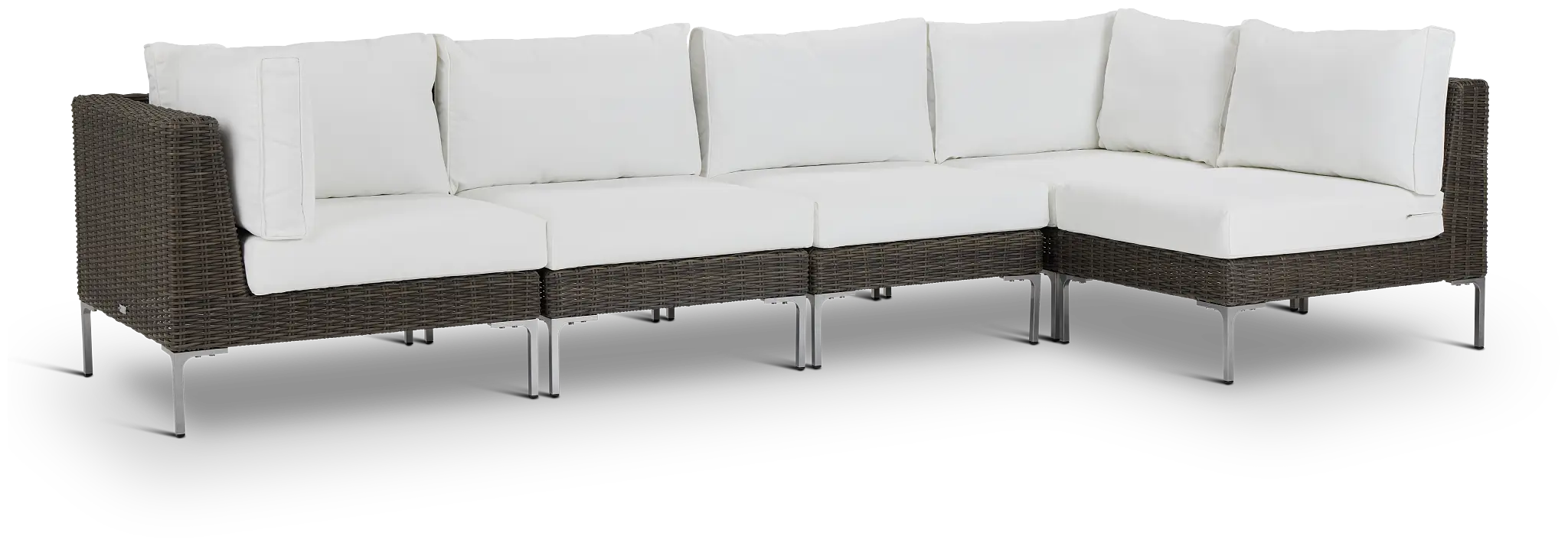 Tulum White Woven 5-piece Modular Sectional Tulum White Woven 5-piece Modular Sectional