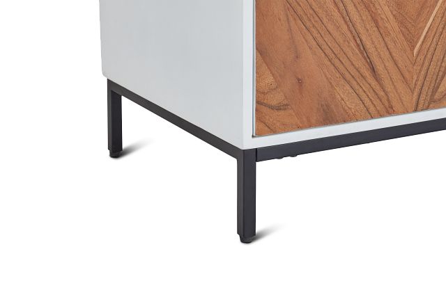 Kenzo White Accent Tv Stand