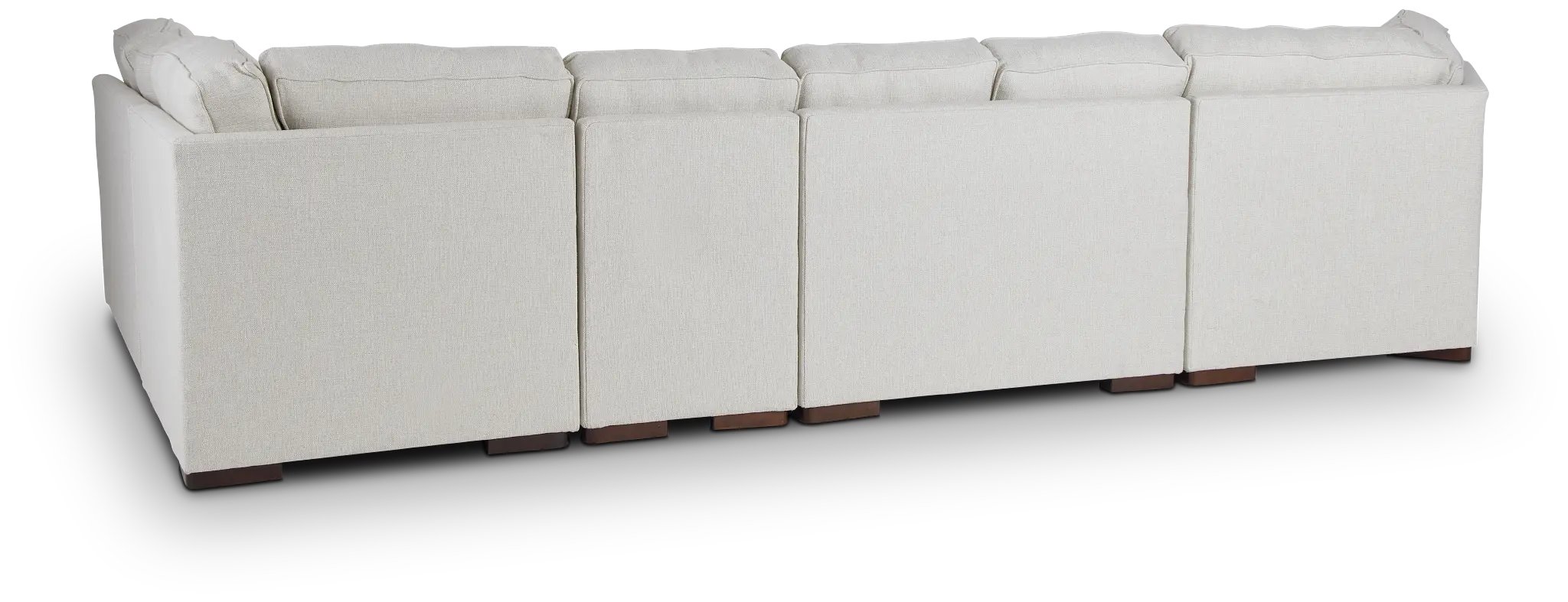 Austin White Fabric Large Left Cuddler Sectional Austin White Fabric Large Left Cuddler Sectional