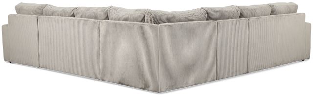 Charlie Gray Fabric Large Right Chaise Sectional