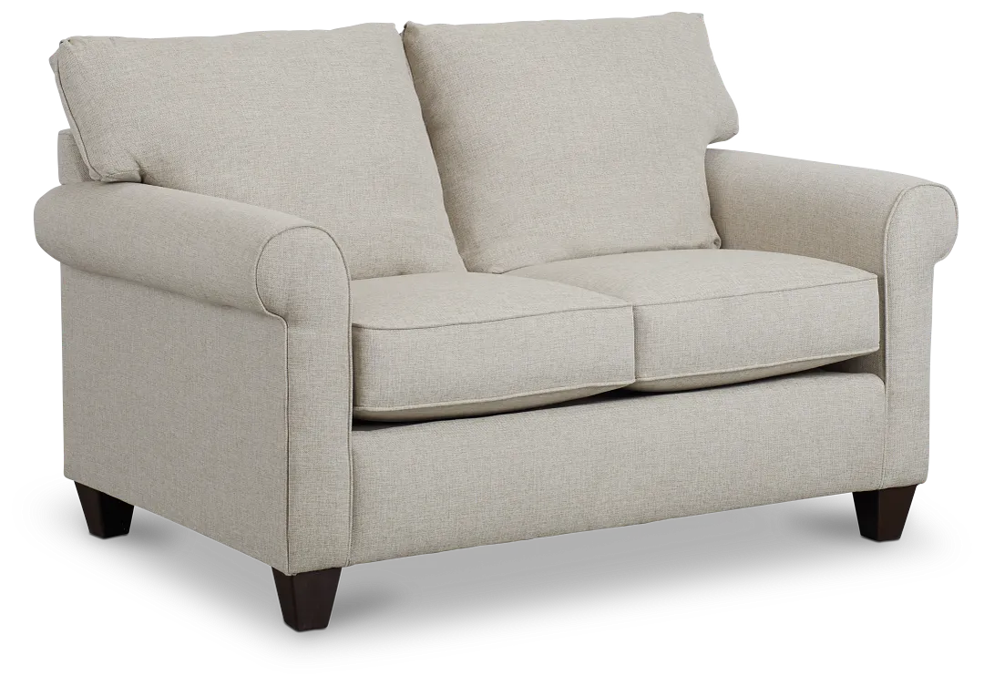 Cameron Beige Fabric Loveseat