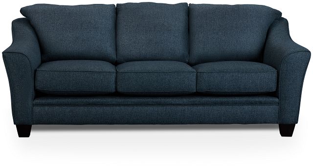 Avery Dark Blue Fabric Sofa