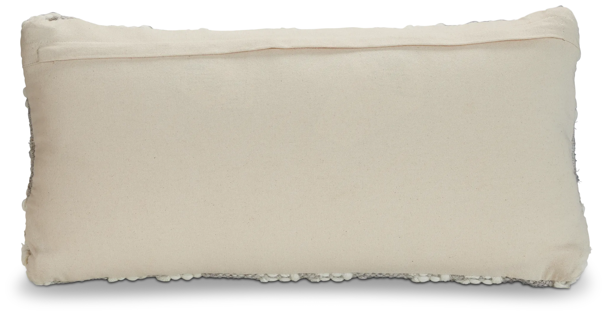 Neela Gray Lumbar Accent Pillow