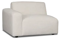 Baylor Light Beige Fabric Left Chair