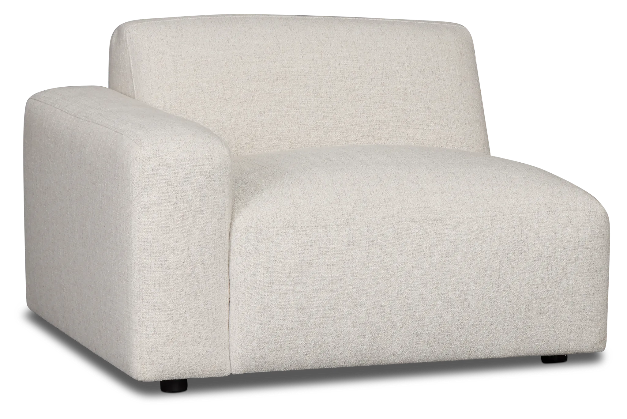 Baylor Light Beige Fabric Left Chair