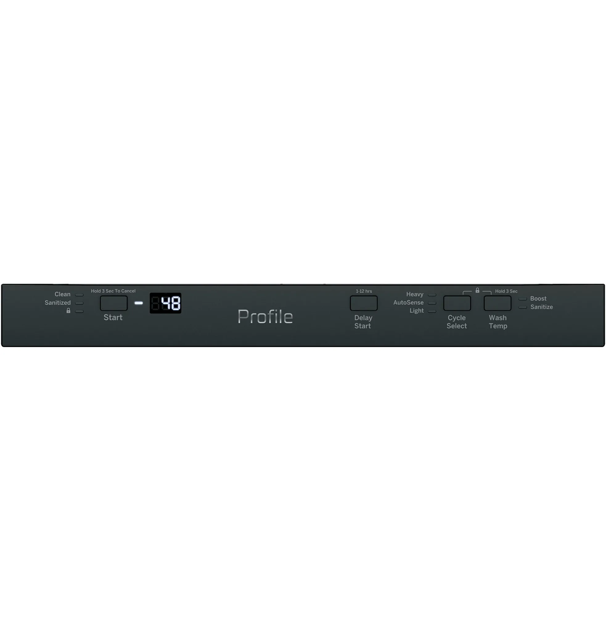 Ge Prpfile 145 Series Black Built In Dishwasher