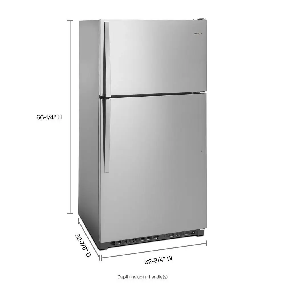 Whirlpool 311 Series Stainless Steel Top Freezer Refrigerator Whirlpool 311 Series Stainless Steel Top Freezer Refrigerator