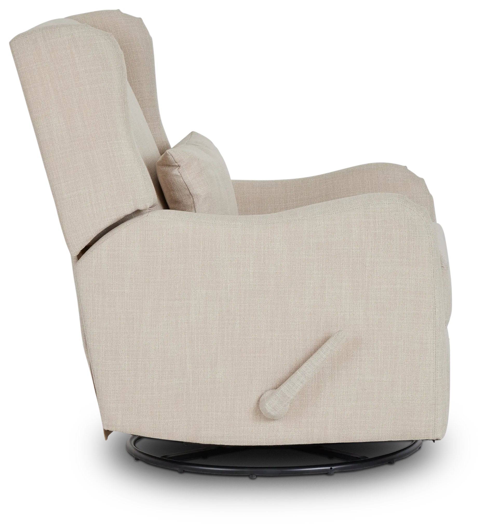 Georgia Khaki Fabric Swivel Glider Recliner
