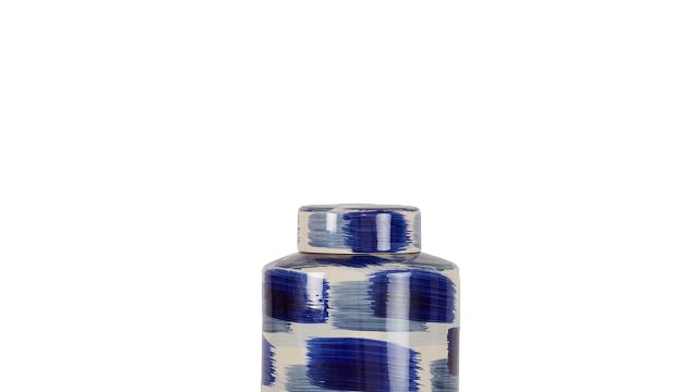 Alula Large Dk Blue Jar