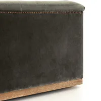 Four Hands Nannie Dark Gray Velvet Sofa