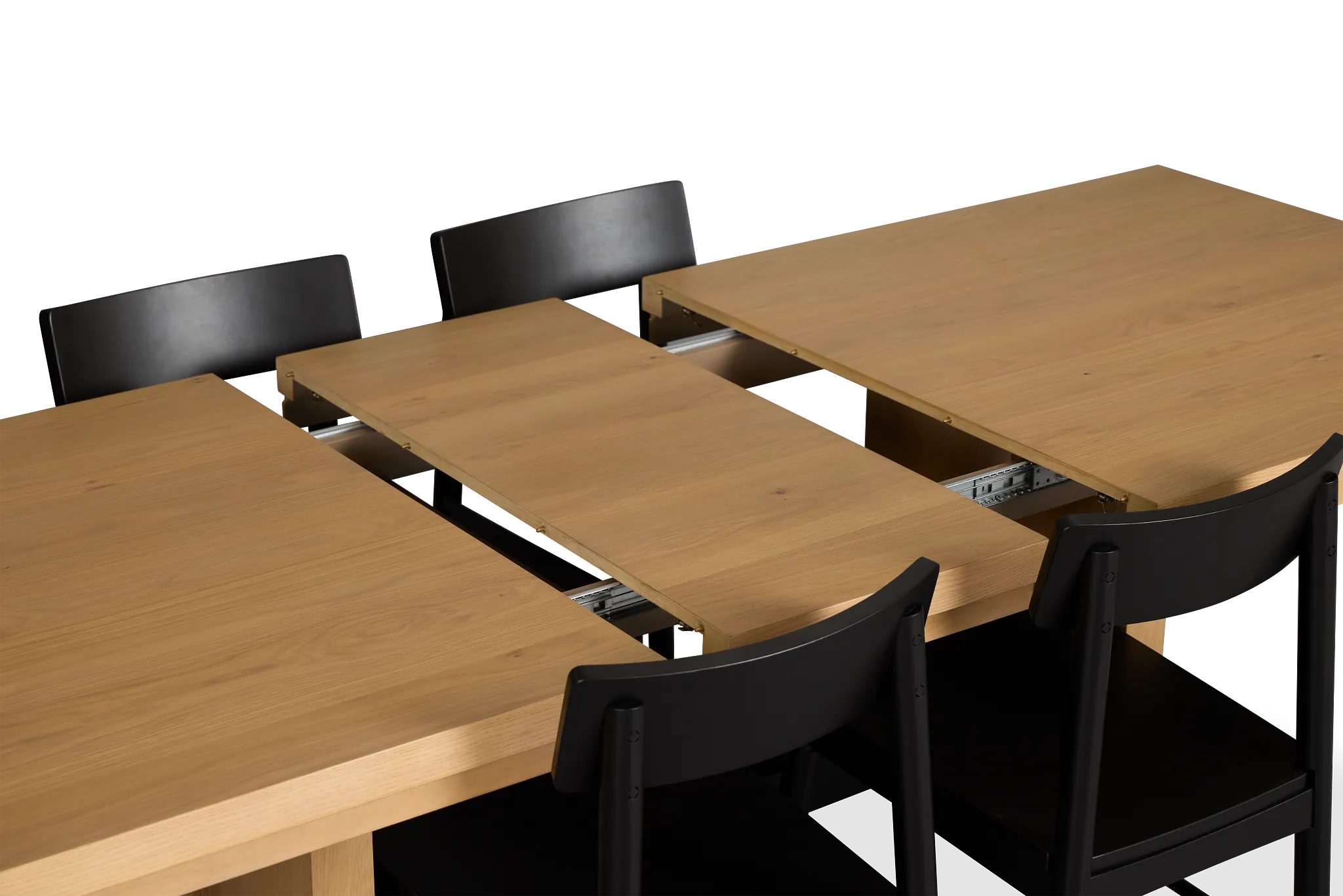 Highland Light Tone Rect Table & 4 Wood Chairs