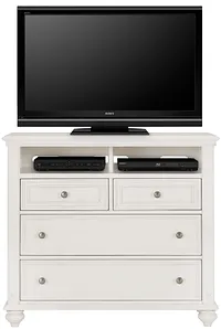 Savannah Ivory Media Chest