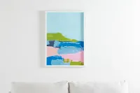 Marella2 Blue Framed Wall Art