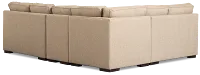 Sinclair Brown Fabric Medium Two-arm Sectional