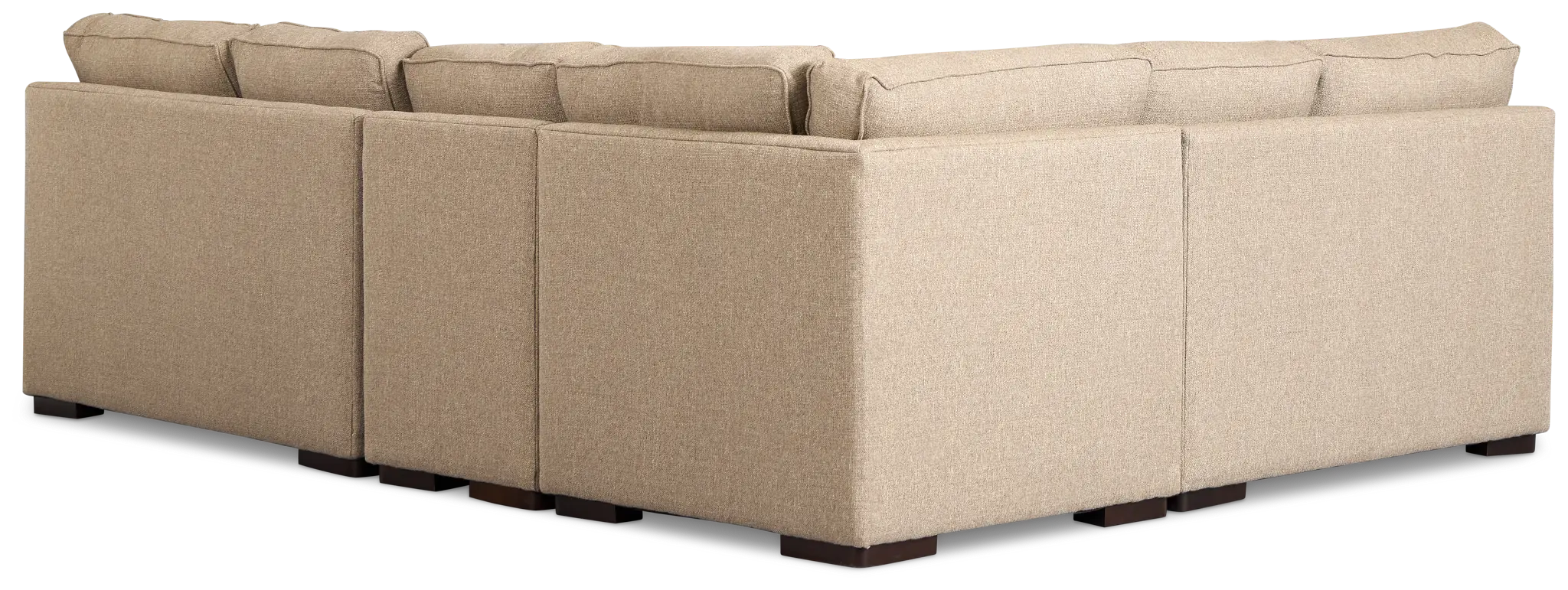 Sinclair Brown Fabric Medium Two-arm Sectional Sinclair Brown Fabric Medium Two-arm Sectional