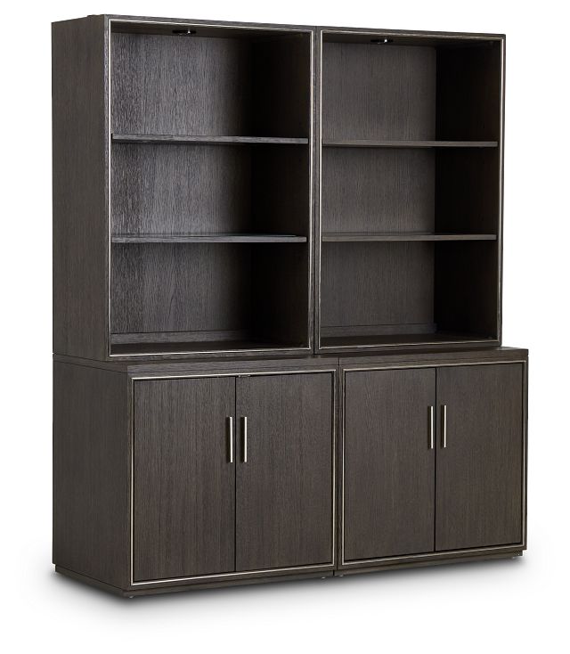 Highline Dark Tone Door Bookcase