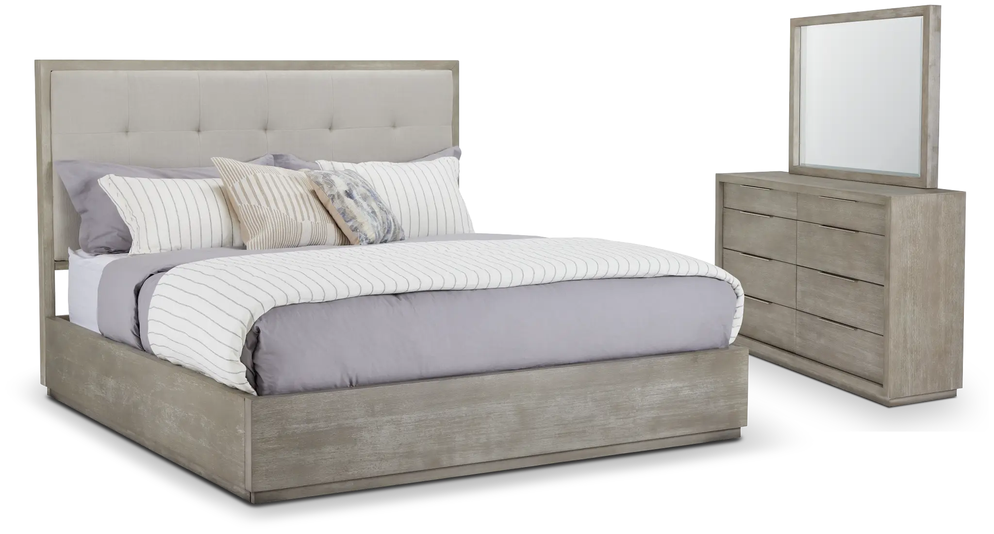 Madden Light Tone Wood Platform Bedroom Madden Light Tone Wood Platform Bedroom