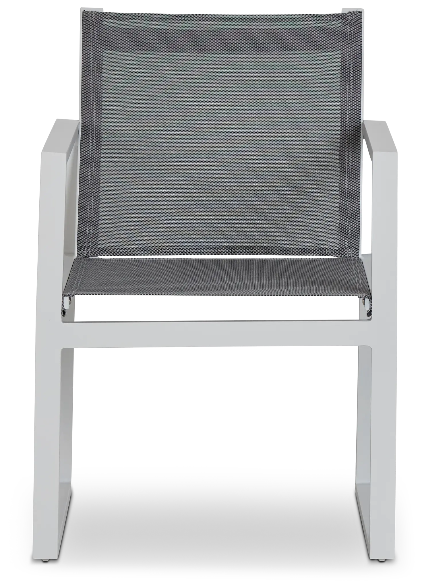 Linear2 White Aluminum Sling Arm Chair Linear2 White Aluminum Sling Arm Chair