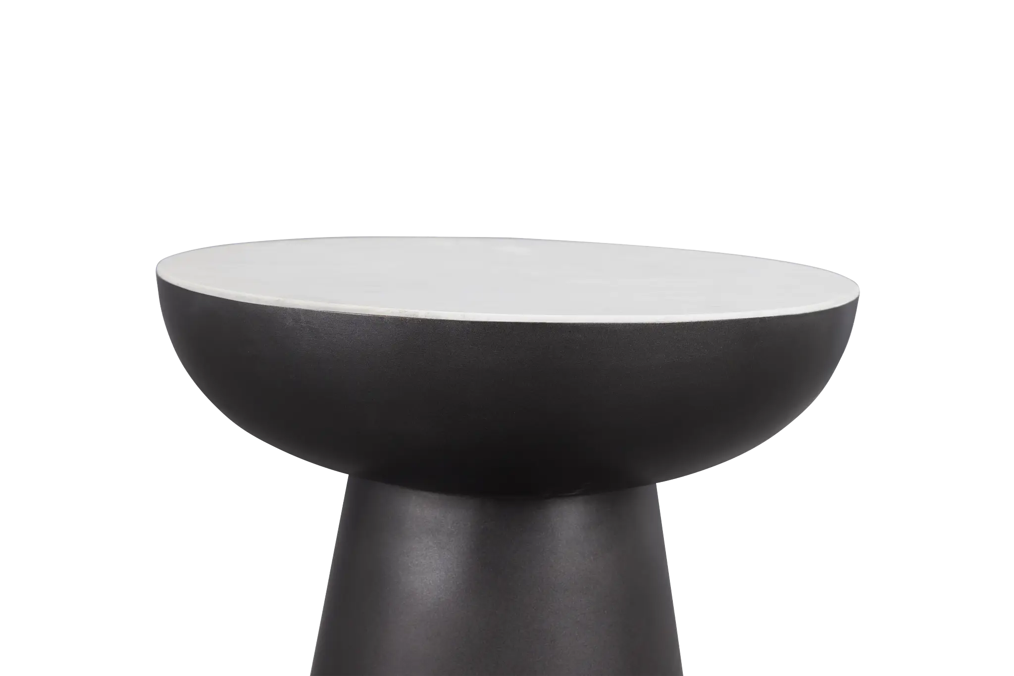 Darby White Marble Round End Table Darby White Marble Round End Table
