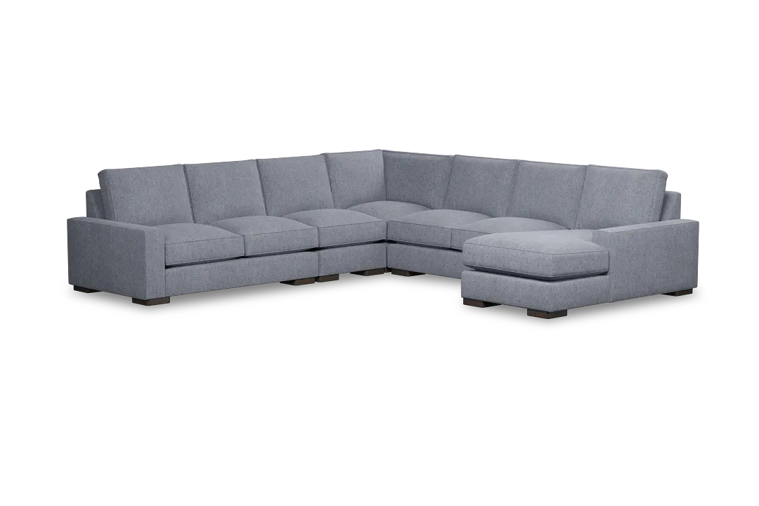 Edgewater Elevation Gray Large Right Chaise Sectional