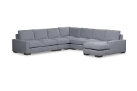 Edgewater Elevation Gray Large Right Chaise Sectional