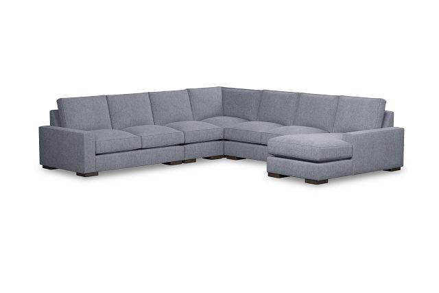 Edgewater Elevation Gray Large Right Chaise Sectional