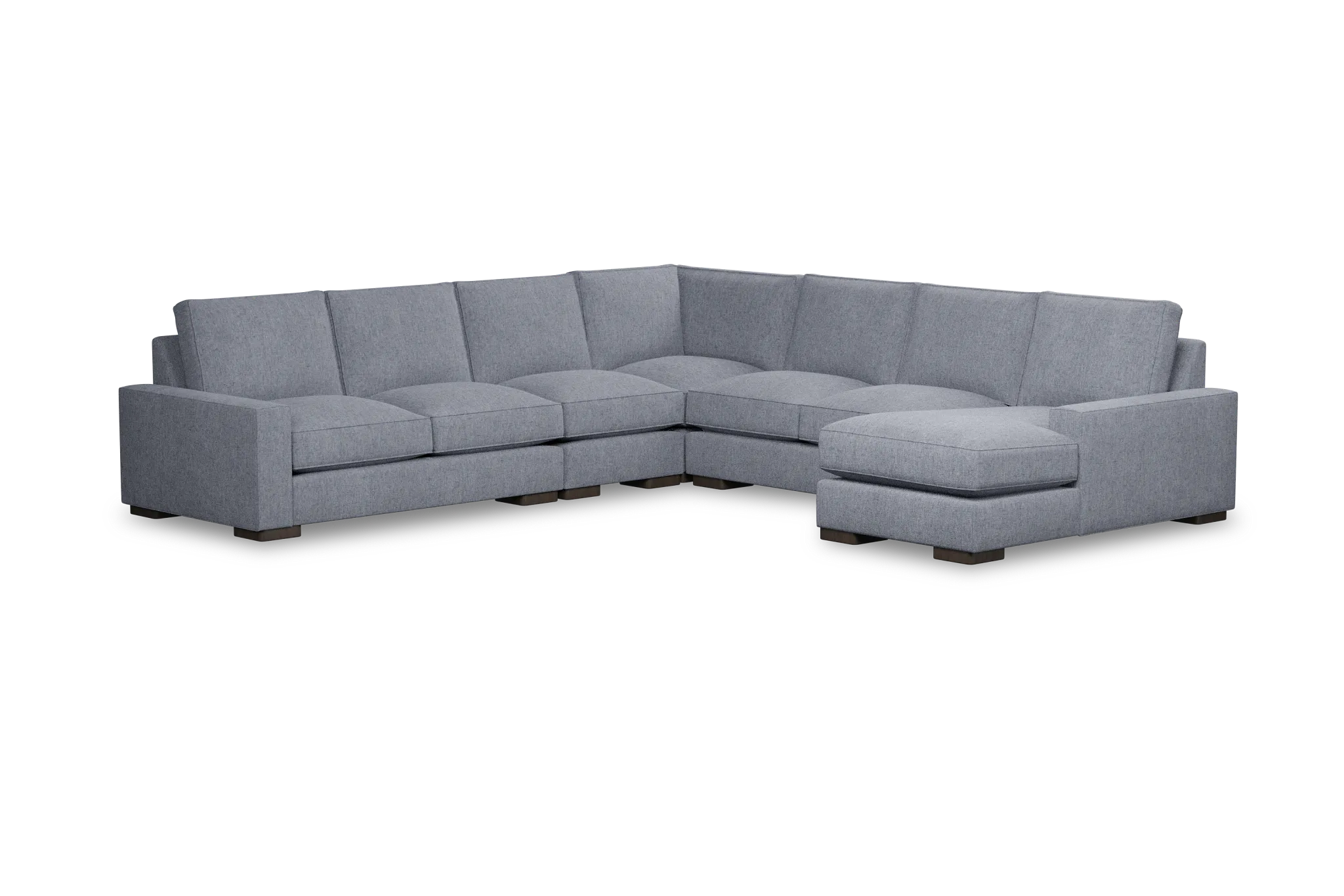 Edgewater Elevation Gray Large Right Chaise Sectional