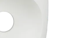 Malibu White Round End Table