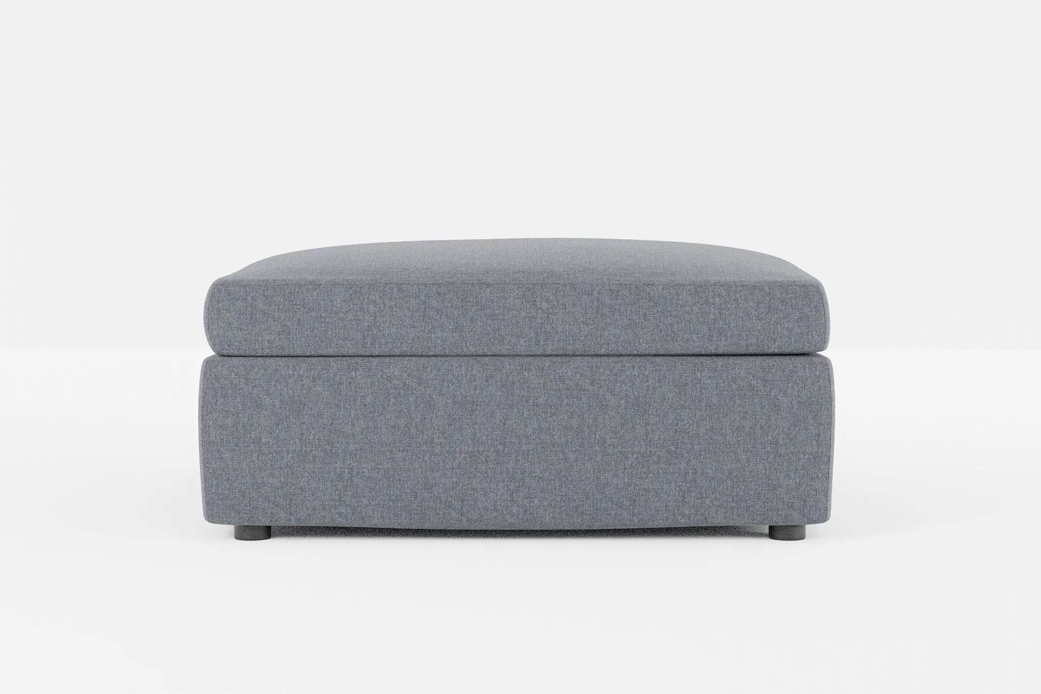 Destin Elevation Gray Fabric Cocktail Ottoman