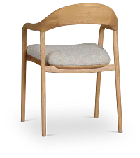 Gables Light Tone Upholstered Arm Chair