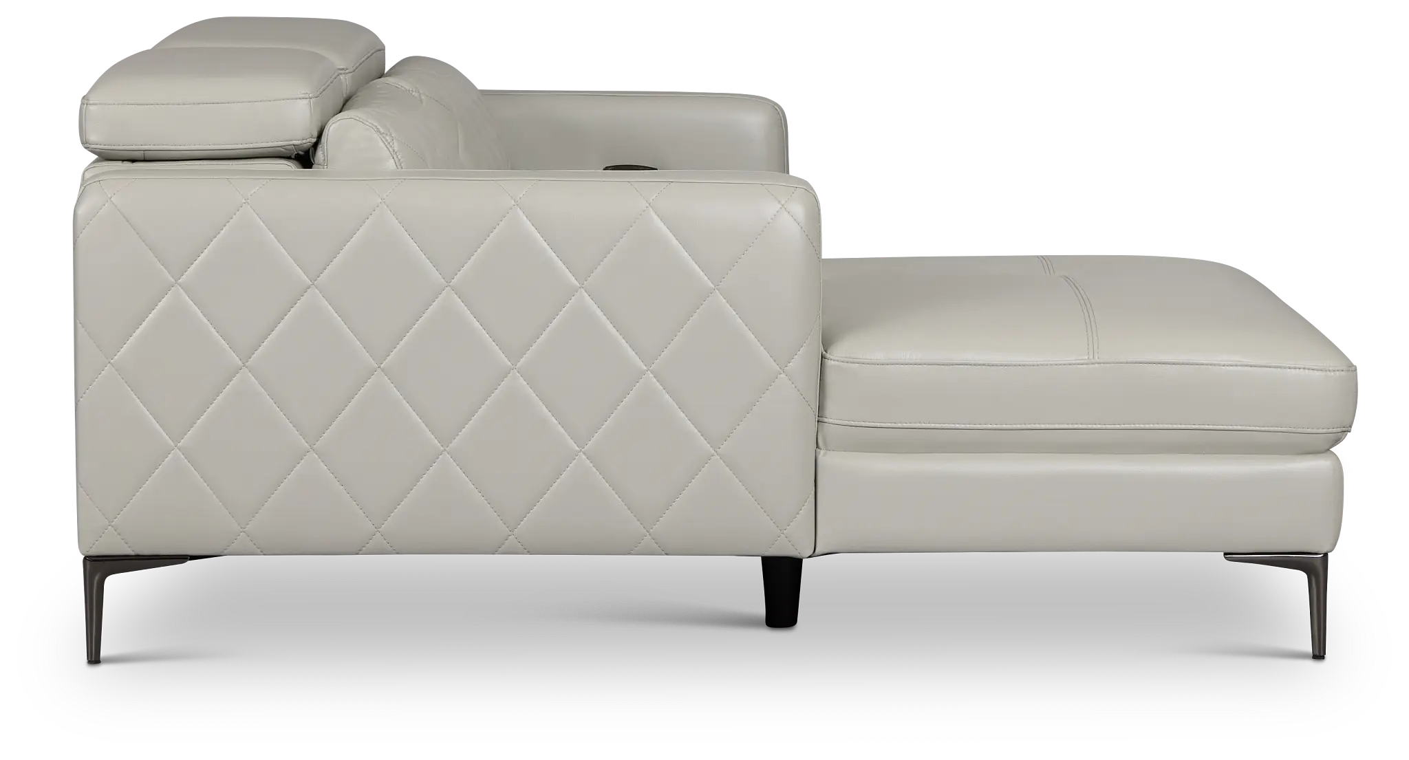 Ava Light Gray Micro Left Chaise Power Reclining Sectional Ava Light Gray Micro Left Chaise Power Reclining Sectional